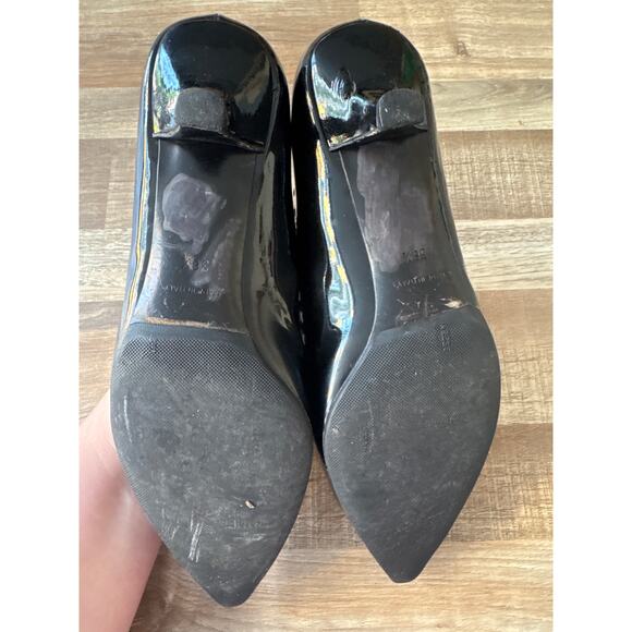 Vintage Y2K Womens Prada Stiletto Patent Leather Loafer Kitten Heels size 36.5 - Picture 5 of 6